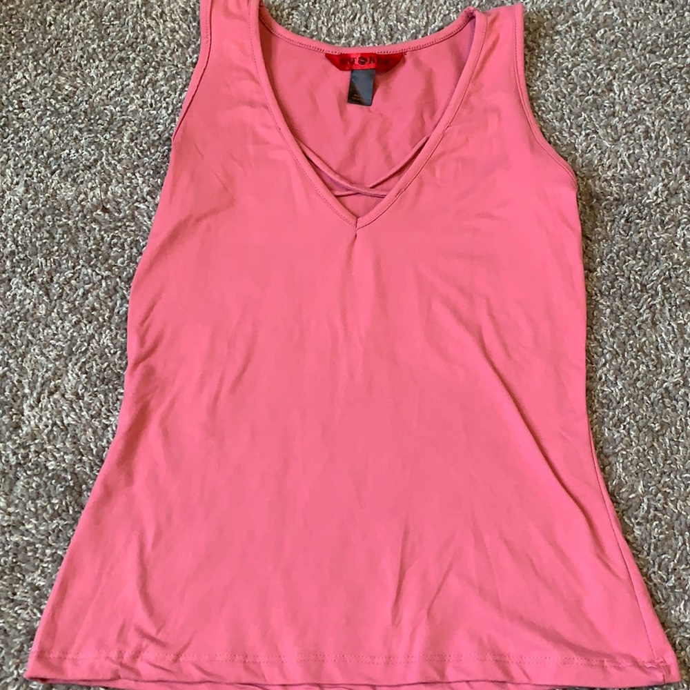 Hot kiss cris cross top tank top, very stretchy and soft!
